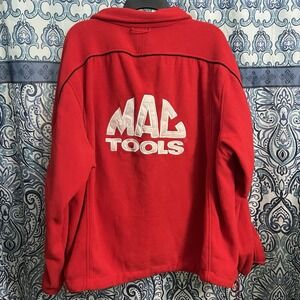 Vintage Mac Tools Jacket Full Zip Pullover Jacket  Fleece 2XL 90s | Slight Flaws